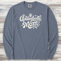 Goldendoodle Groovy Mom Long Sleeve Tee - Blue Jean