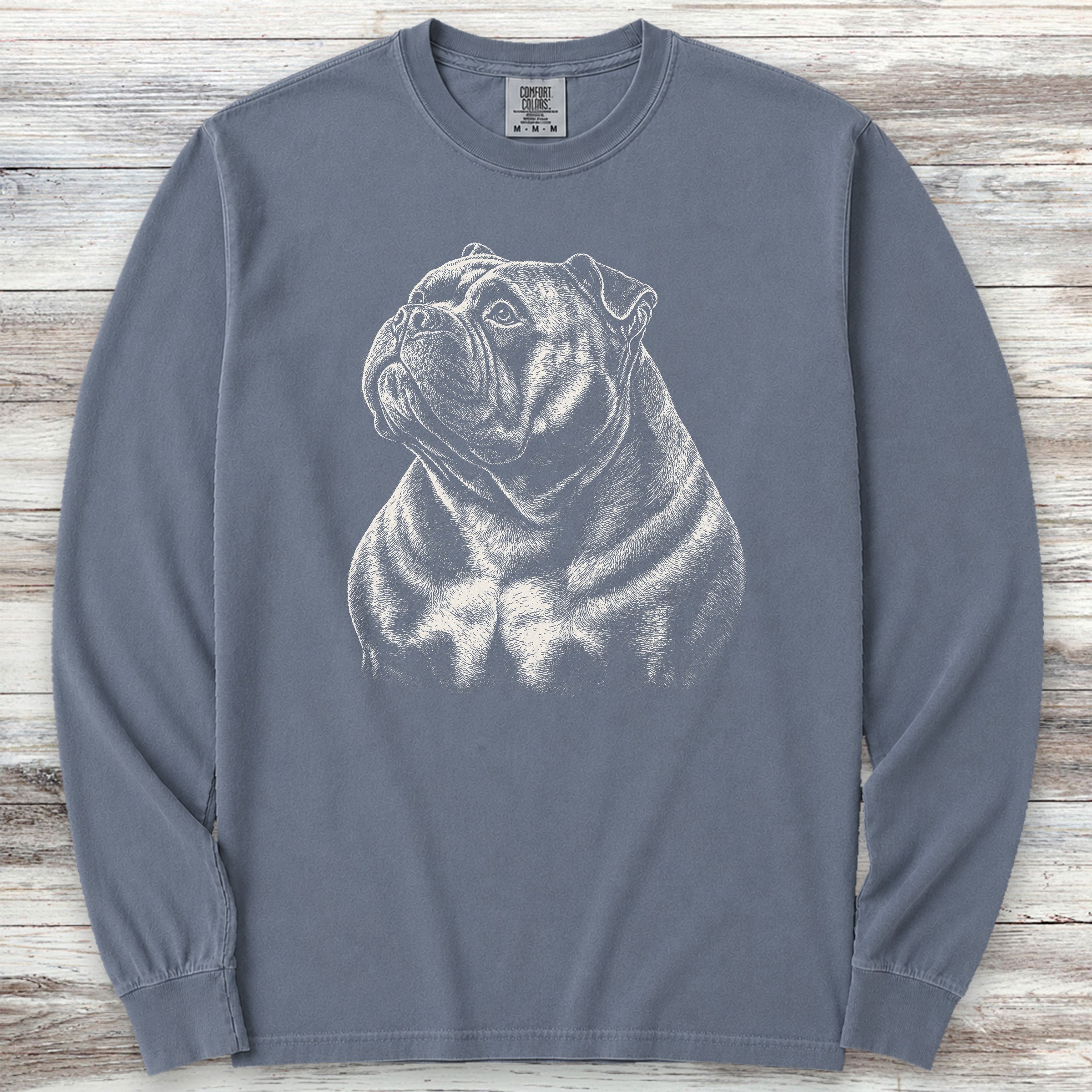 American Bully Loyalty Long Sleeve Tee - Blue Jean