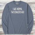 Schnauzer Normal Long Sleeve Tee - Blue Jean