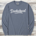 Dachshund Team Long Sleeve Tee - Blue Jean