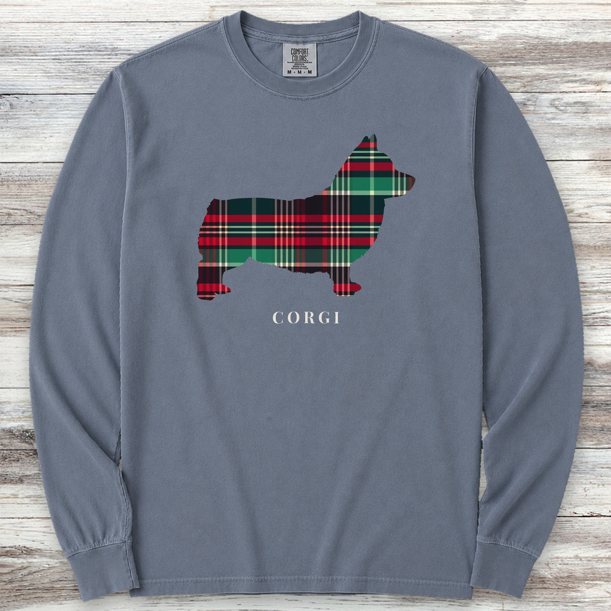 Corgi Winter 2025 Long Sleeve Tee - Blue Jean