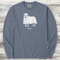 Dalmatian Boo Long Sleeve Tee - Blue Jean