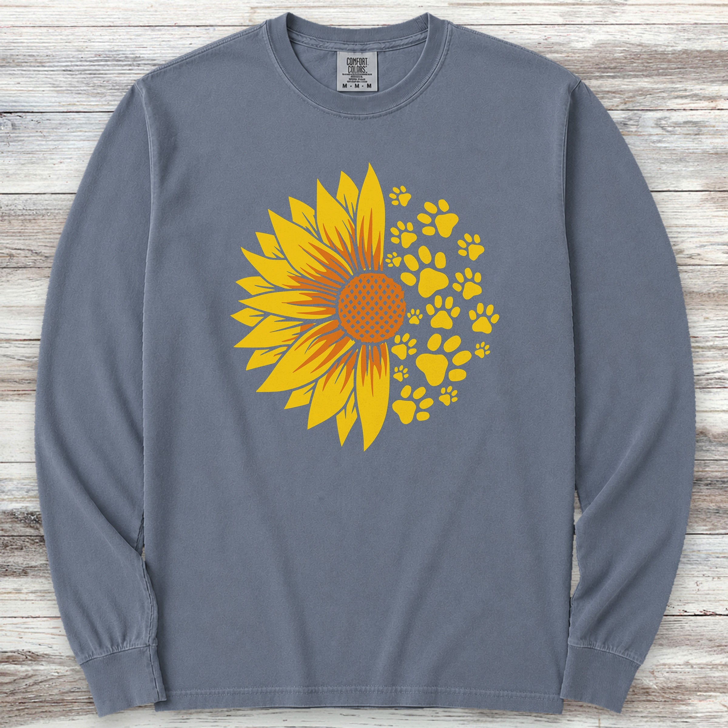 Sunflower Long Sleeve Tee - Blue Jean
