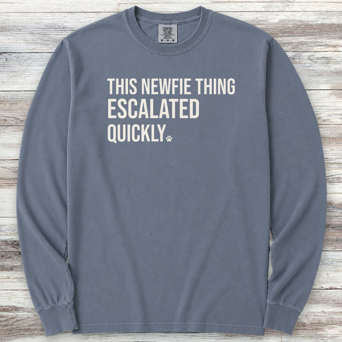 Newfoundland Escalated Long Sleeve Tee - Blue Jean