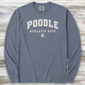 Poodle Athletic Dept Long Sleeve Tee - Blue Jean