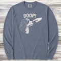 Bernedoodle BOOP! Long Sleeve Tee - Blue Jean