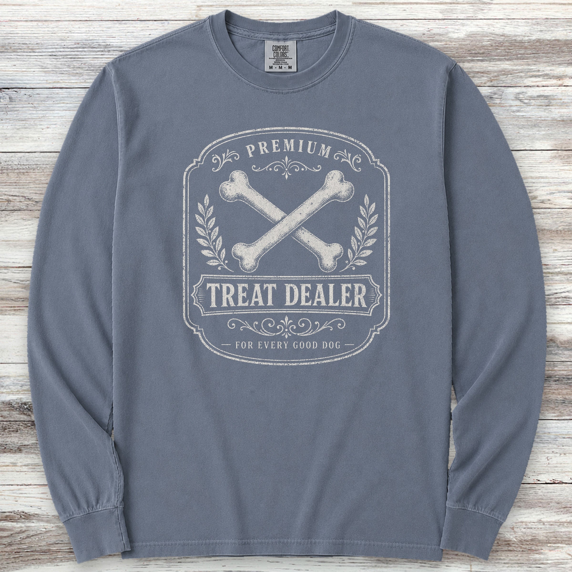 Premium Treat Dealer Long Sleeve Tee - Blue Jean