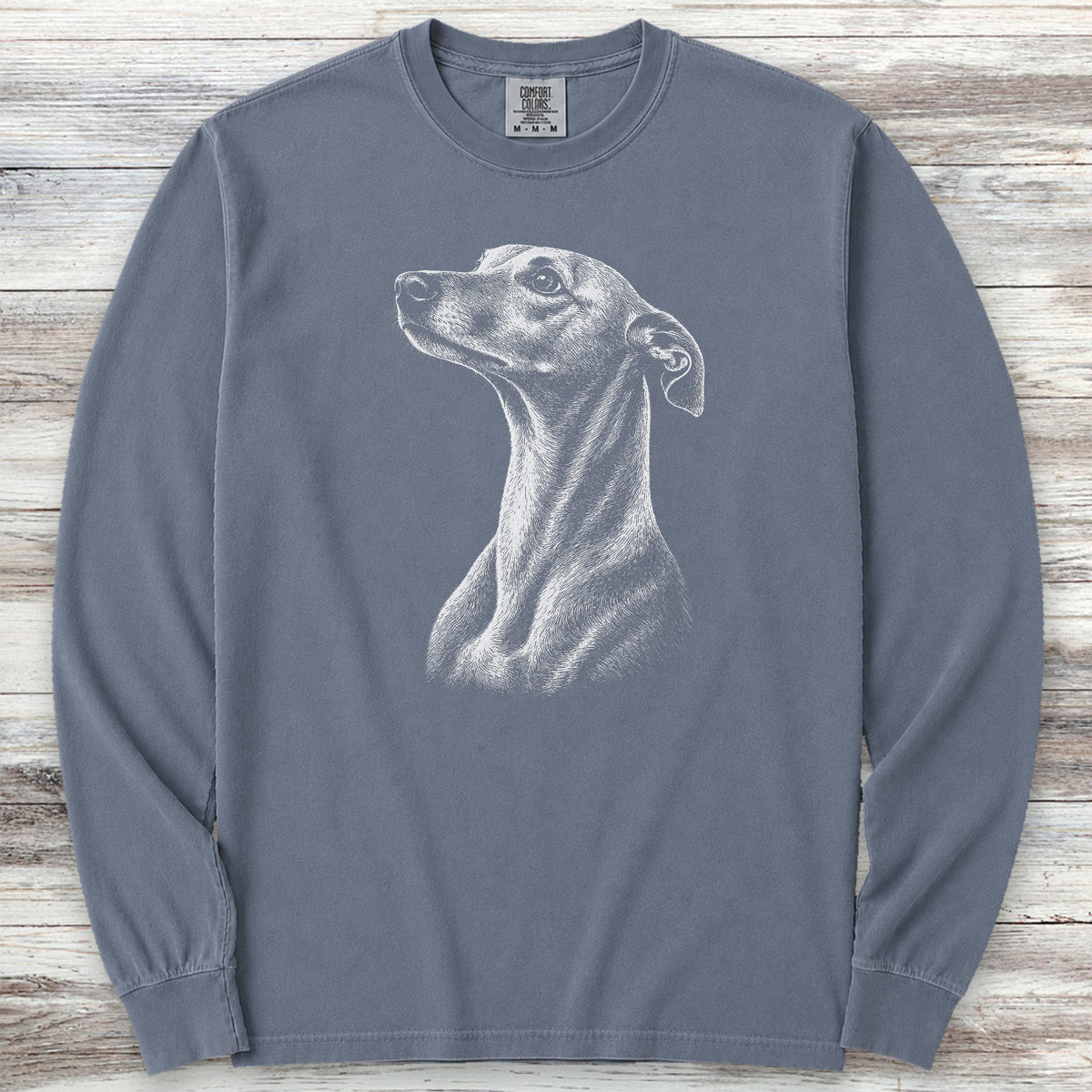 Whippet Loyalty Long Sleeve Tee - Blue Jean
