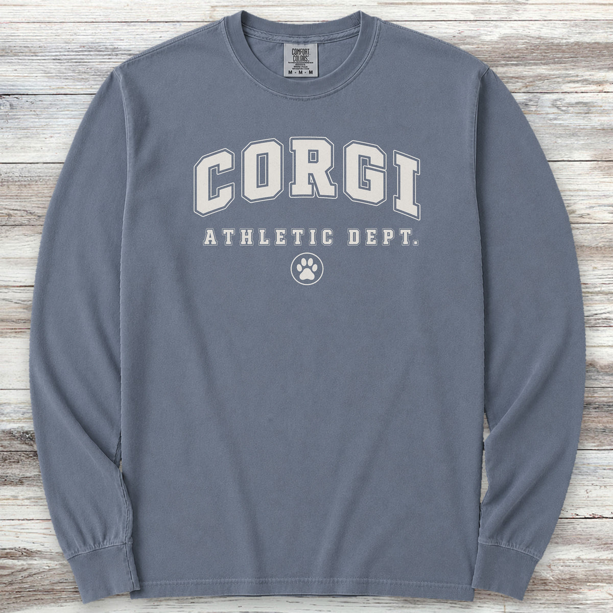 Corgi Athletic Dept Long Sleeve Tee - Blue Jean