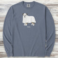 Australian Shepherd Boo Long Sleeve Tee - Blue Jean