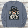Bernese Mountain Dog Treat Dealer Long Sleeve Tee - Blue Jean