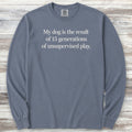 Unsupervised Play Long Sleeve Tee - Blue Jean