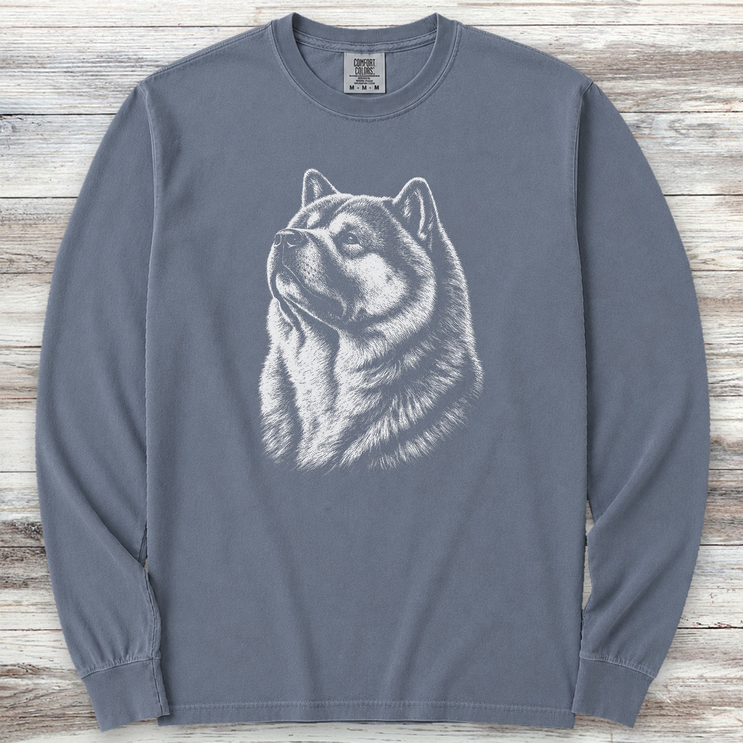 Akita Loyalty Long Sleeve Tee - Blue Jean