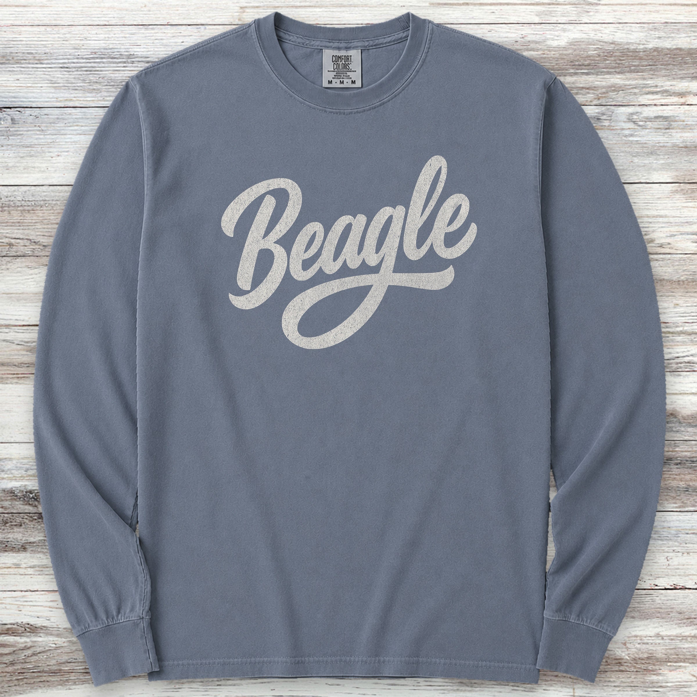 Team Beagle Long Sleeve Tee - Blue Jean