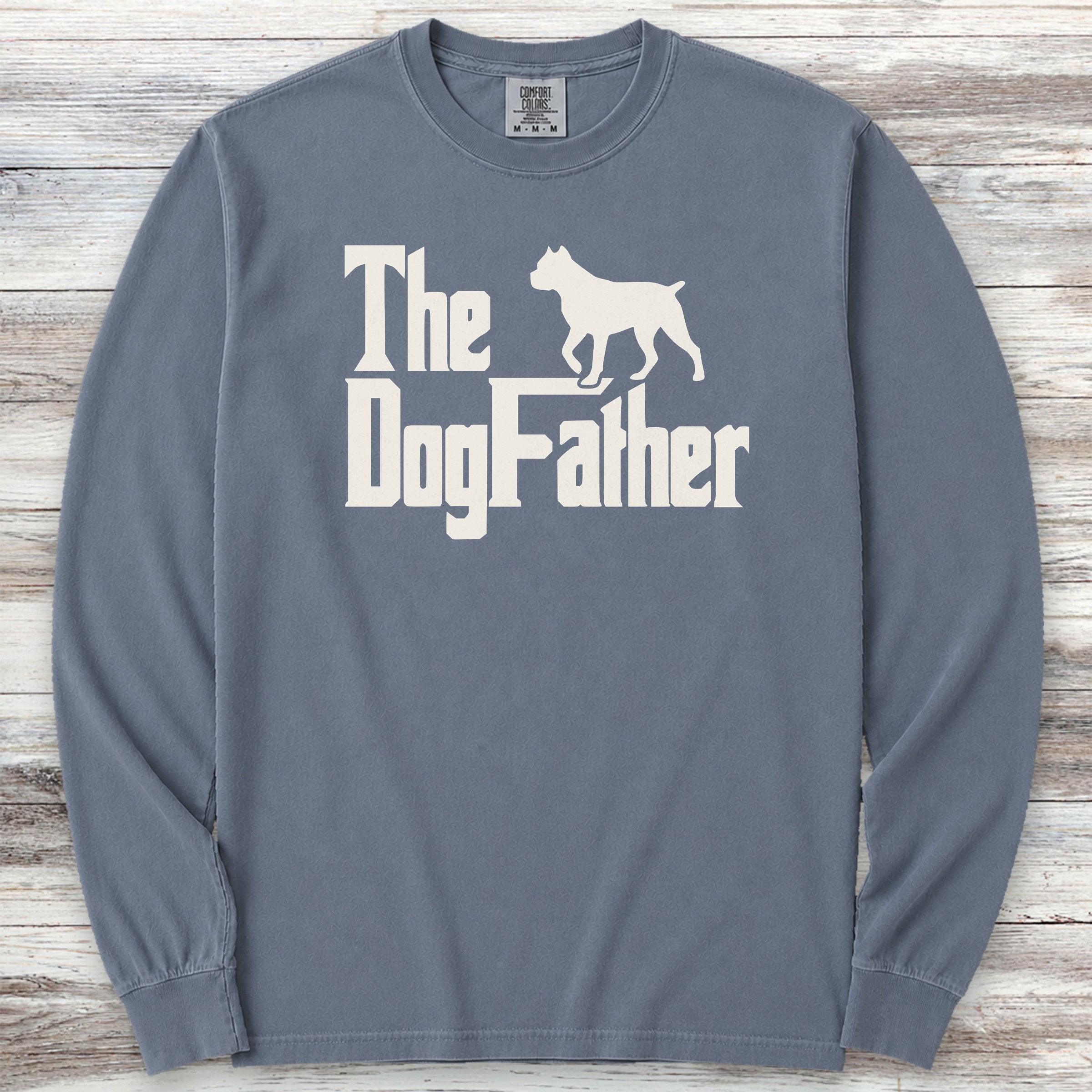 Cane Corso Dog Father Long Sleeve Tee - Blue Jean