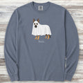 German Shepherd Boo Long Sleeve Tee - Blue Jean