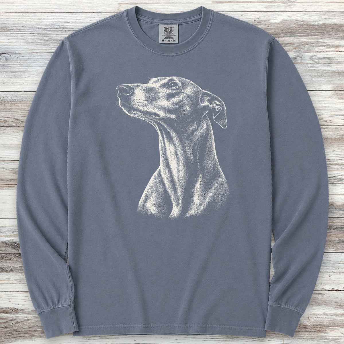 Greyhound Loyalty Long Sleeve Tee - Blue Jean