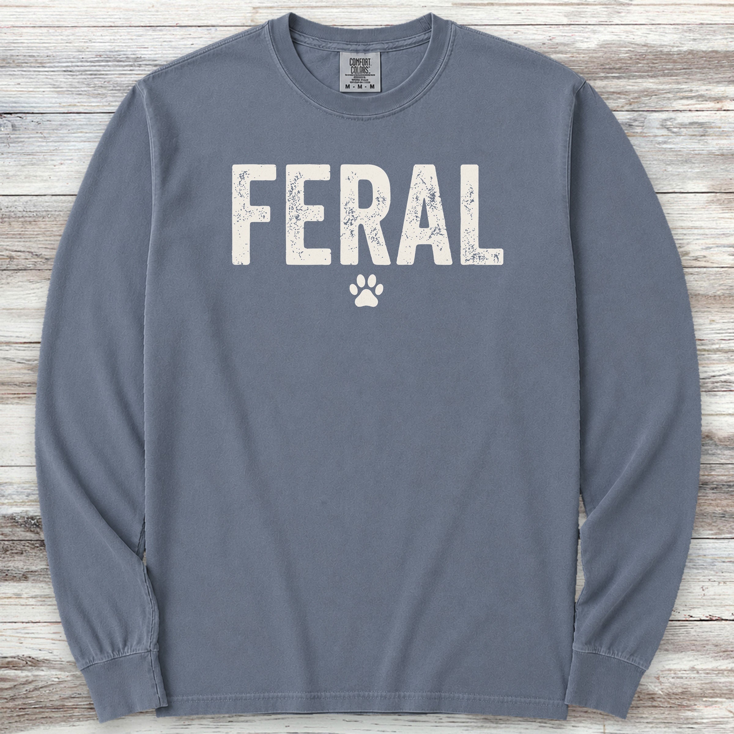 Feral Long Sleeve Tee - Blue Jean