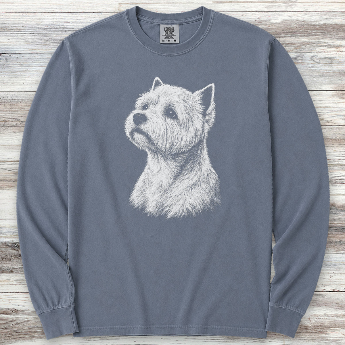 West Highland Loyalty Long Sleeve Tee - Blue Jean