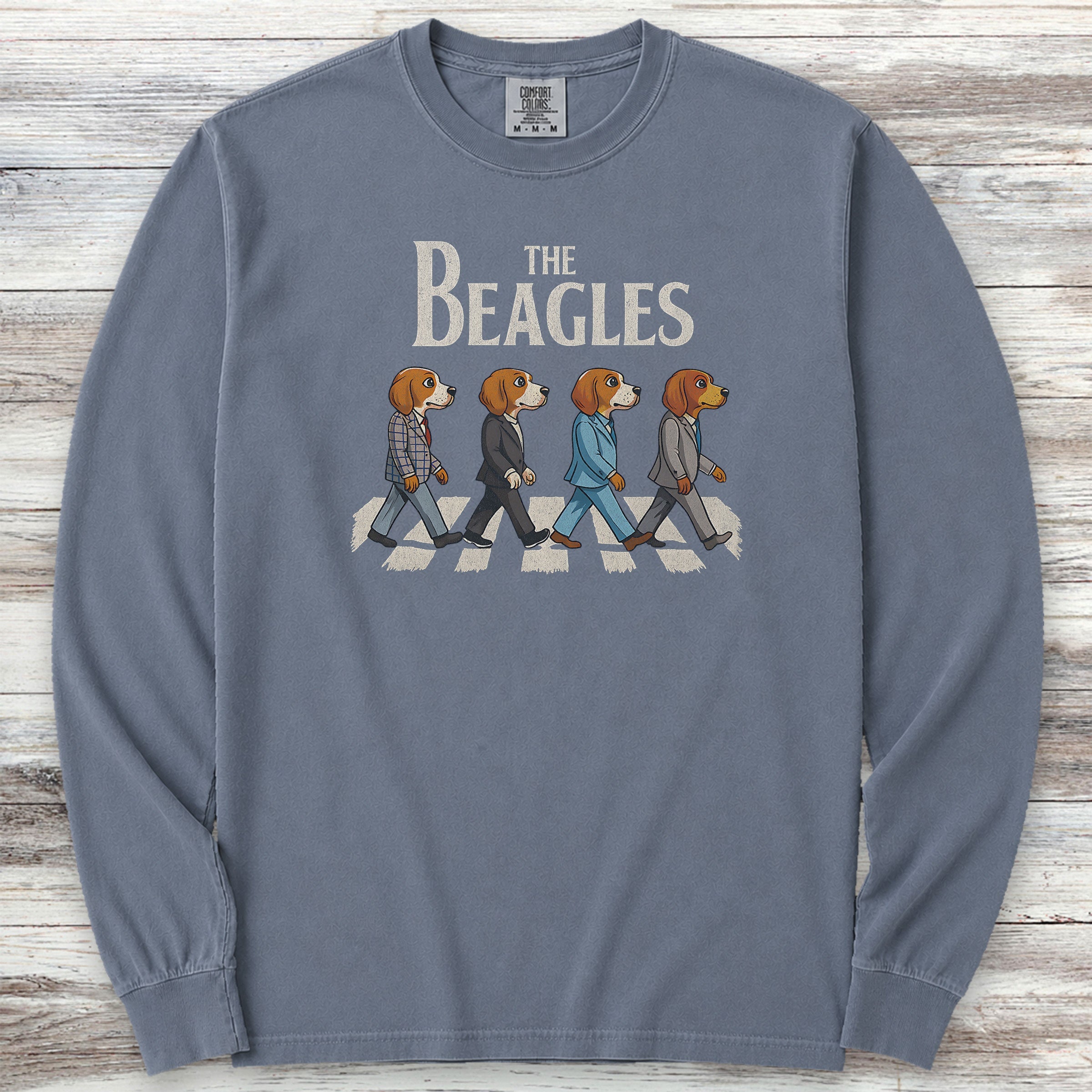 The Beagles Long Sleeve Tee - Blue Jean