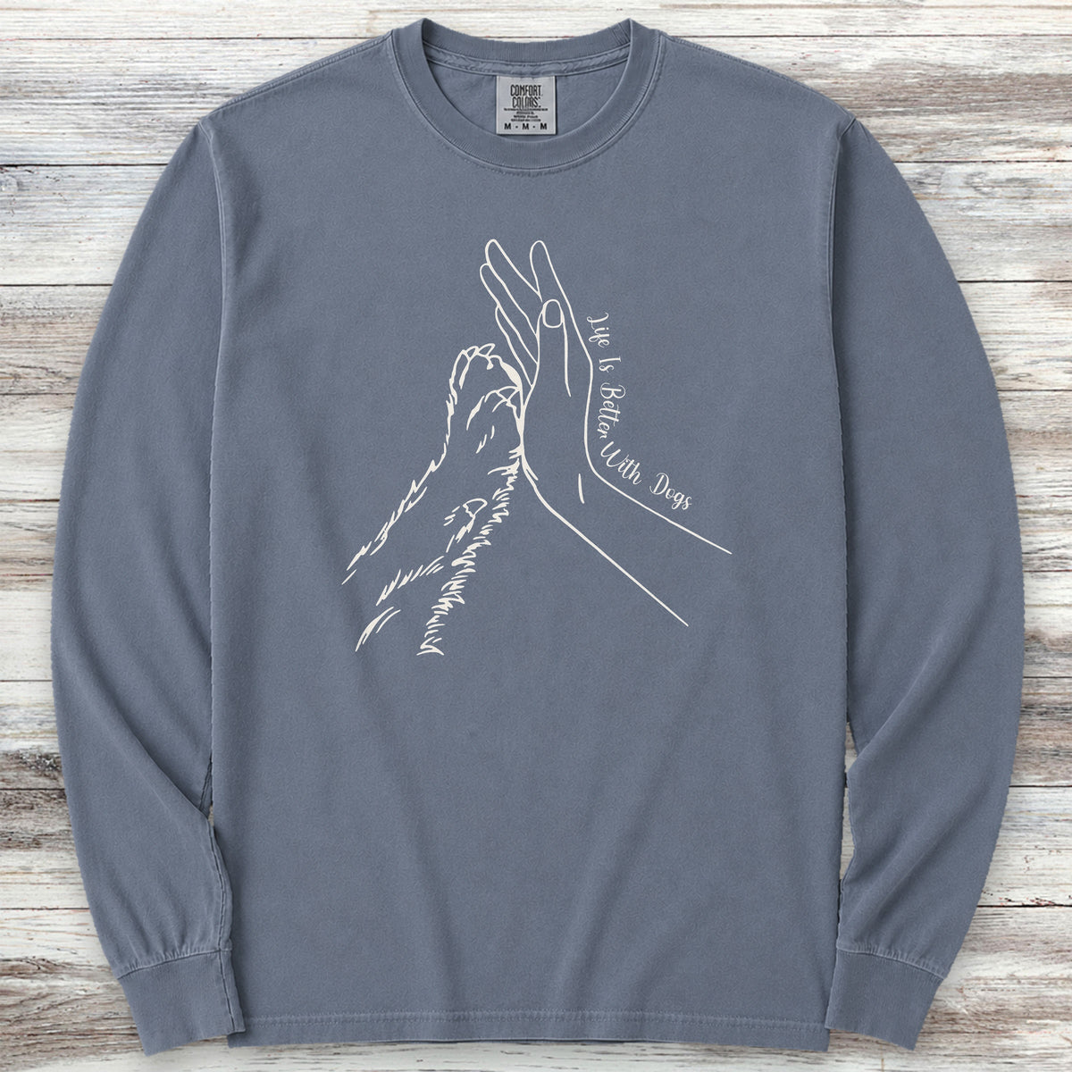 Together Long Sleeve Tee - Blue Jean