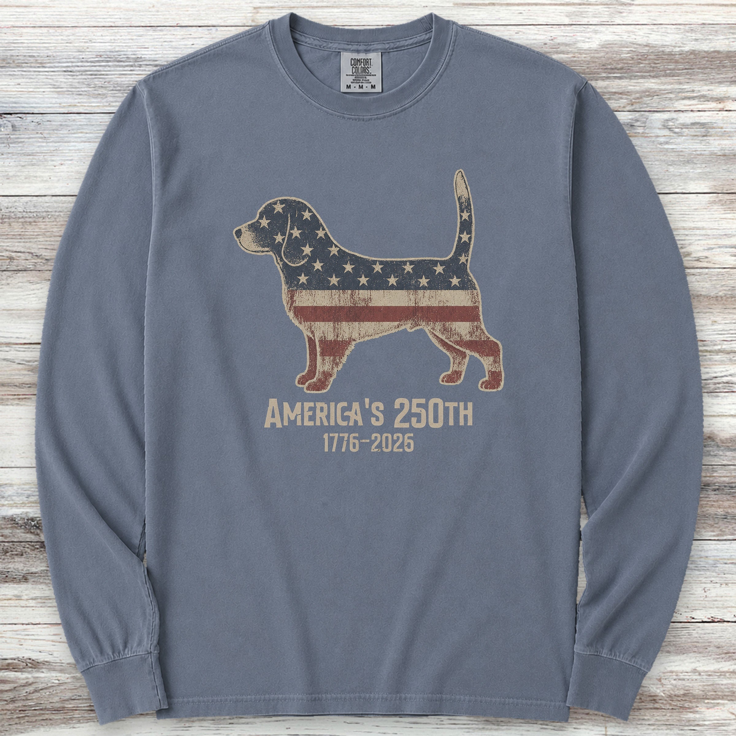 Beagle 250 Long Sleeve Tee - Blue Jean