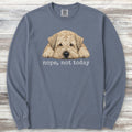 Wheaten Nope Long Sleeve Tee - Blue Jean