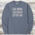 English Setter Normal Long Sleeve Tee - Blue Jean