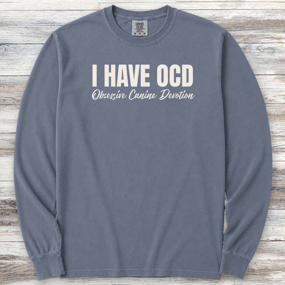 OCD Long Sleeve Tee - Blue Jean