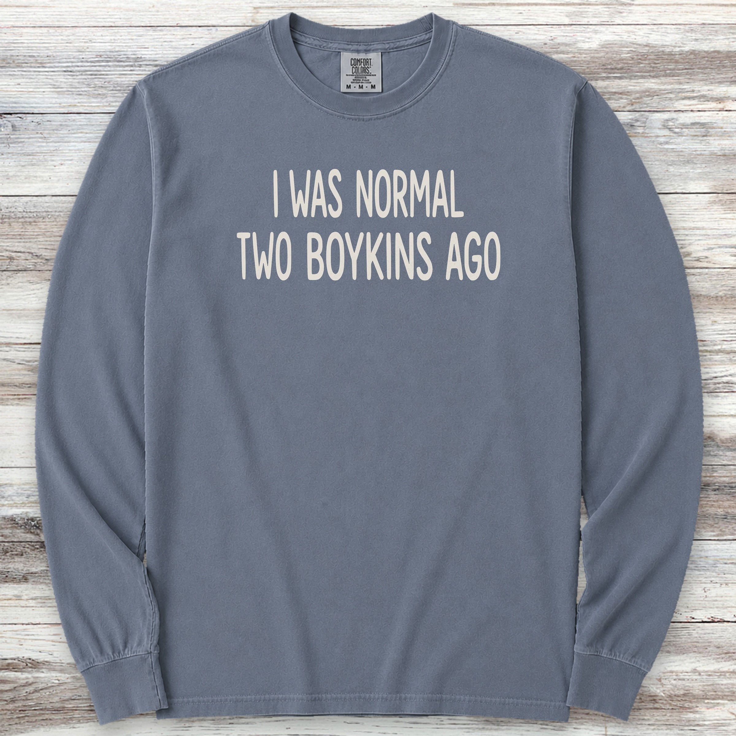 Boykin Spaniel Normal Long Sleeve Tee - Blue Jean