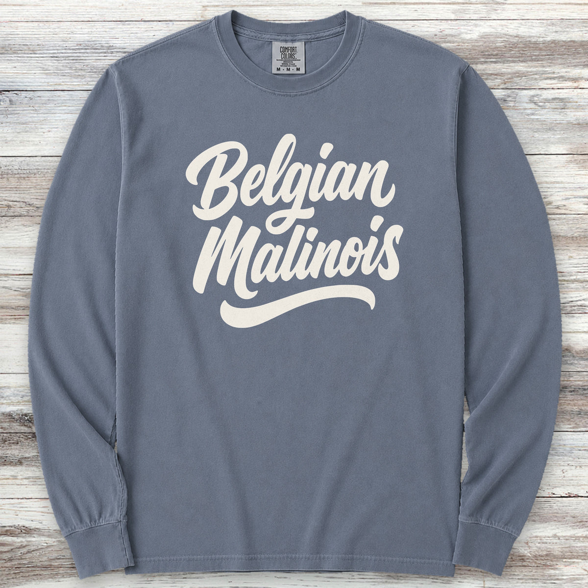 Belgian Malinois Team Long Sleeve Tee - Blue Jean