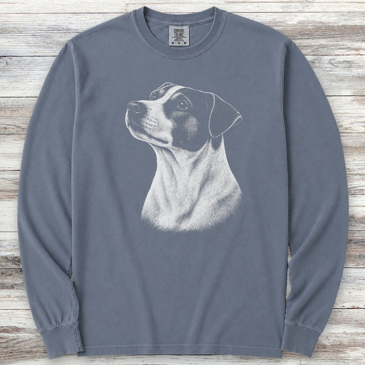 Jack Russell Loyalty Long Sleeve Tee - Blue Jean