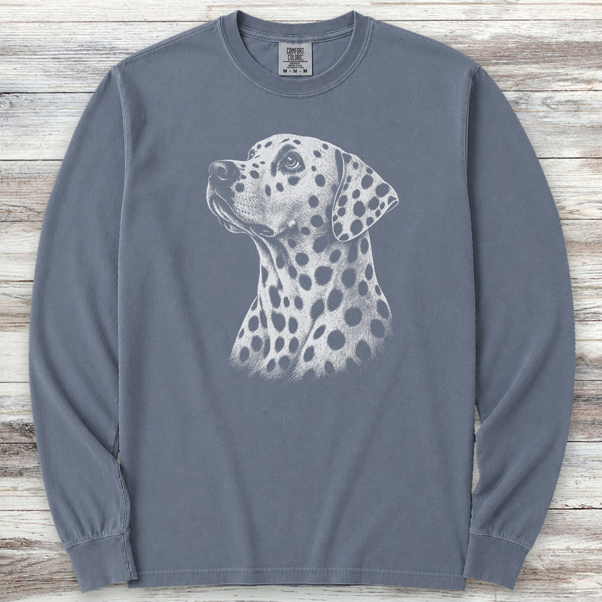 Dalmatian Loyalty Long Sleeve Tee - Blue Jean
