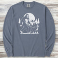 Bernedoodle & Bigfoot Long Sleeve Tee - Blue Jean