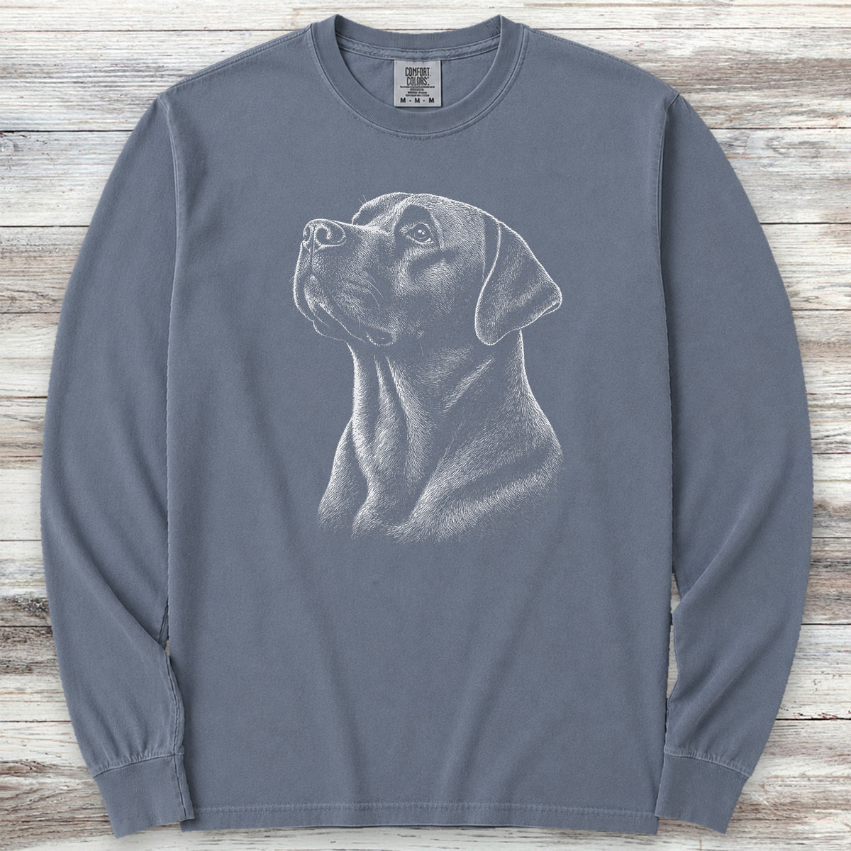 Labrador Retriever Loyalty Long Sleeve Tee - Blue Jean