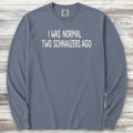Schnauzer Normal Long Sleeve Tee - Blue Jean