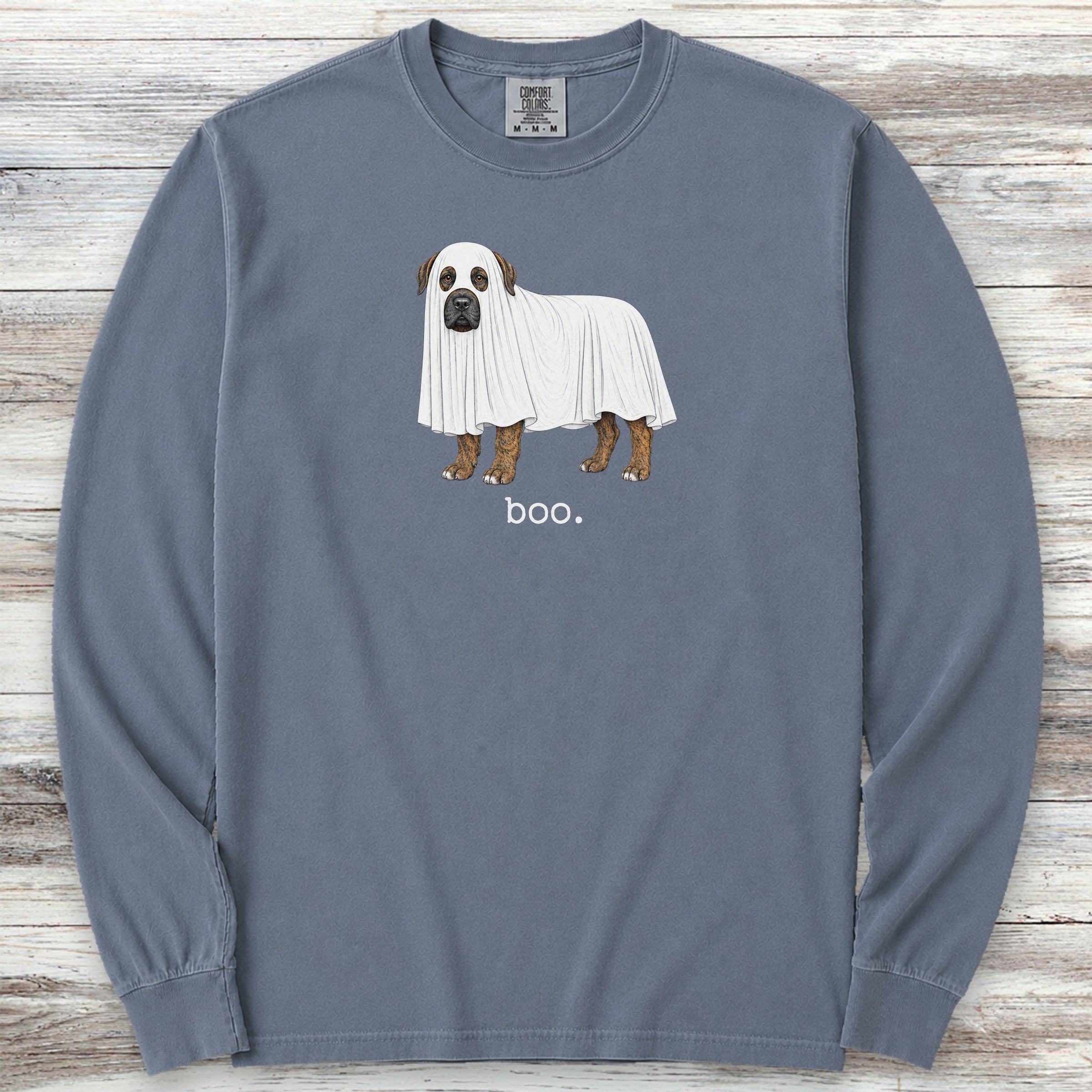 Presa Canario Boo Long Sleeve Tee - Blue Jean