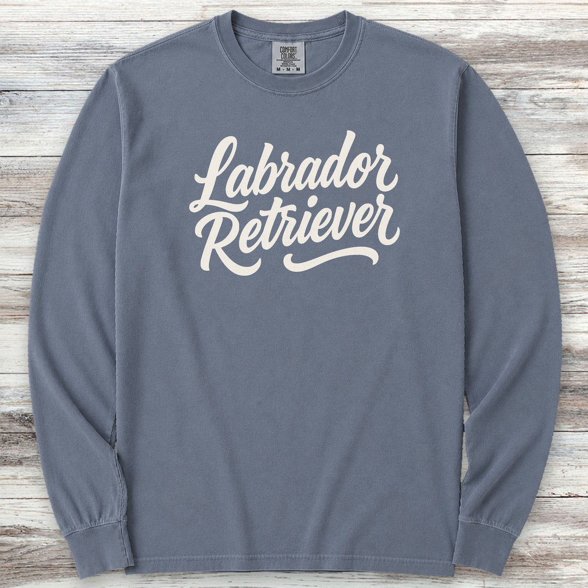Labrador Retriever Team Long Sleeve Tee - Blue Jean