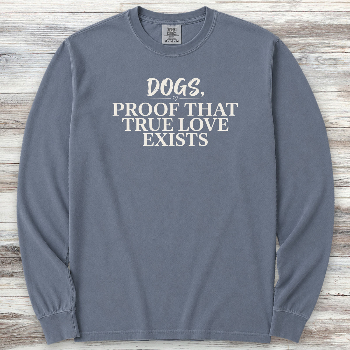 True Love Long Sleeve Tee - Blue Jean