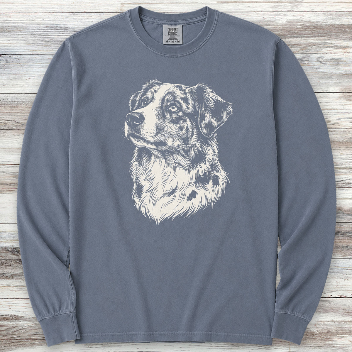 American Shepherd Loyalty Long Sleeve Tee - Blue Jean