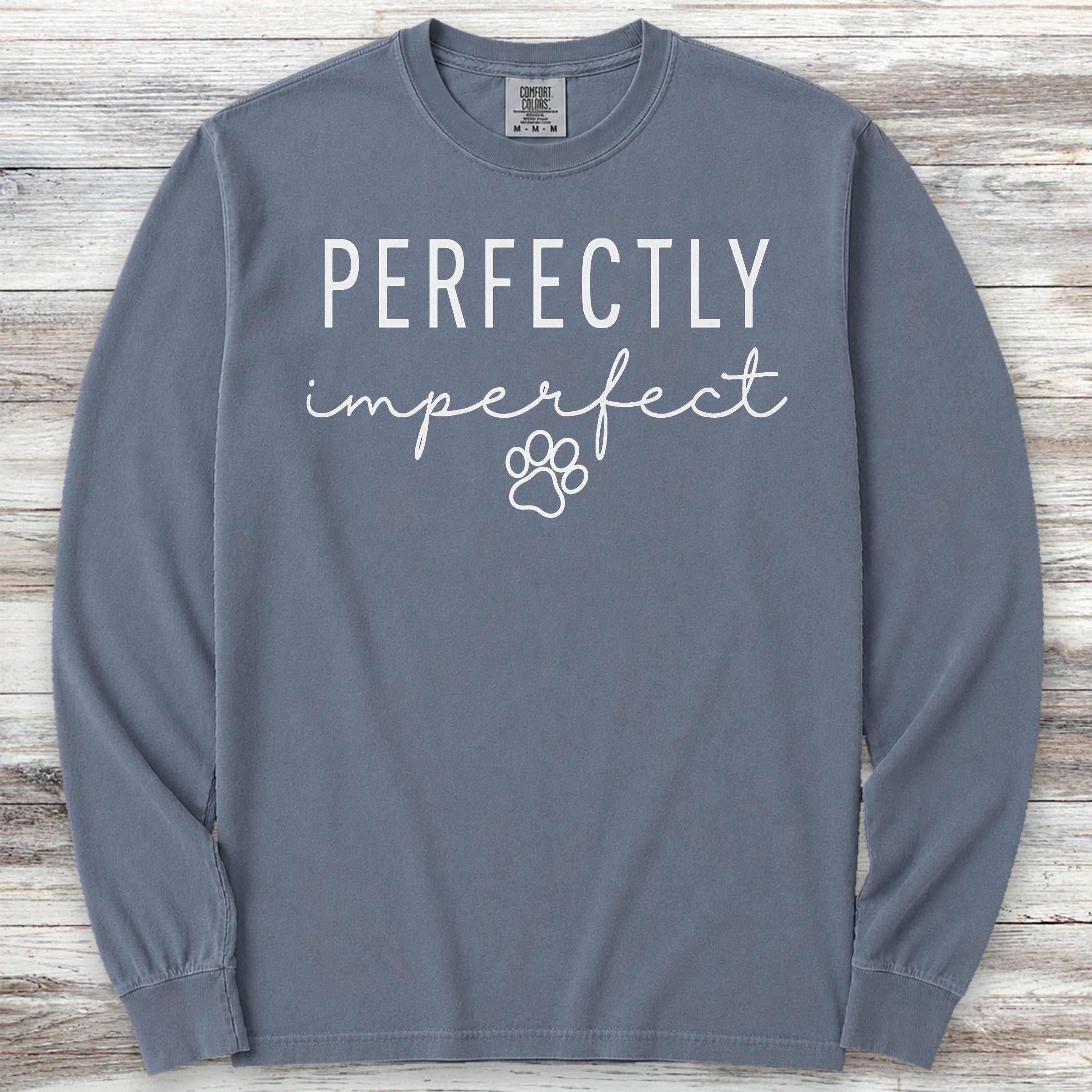 Perfect Long Sleeve Tee - Blue Jean