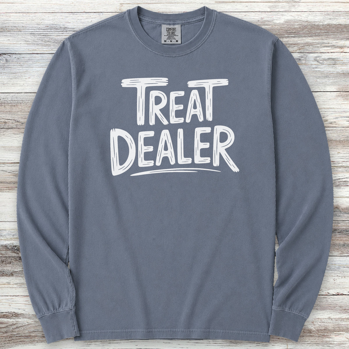 Treat Dealer Long Sleeve Tee - Blue Jean