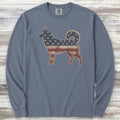 Husky Vintage USA Long Sleeve Tee - Blue Jean