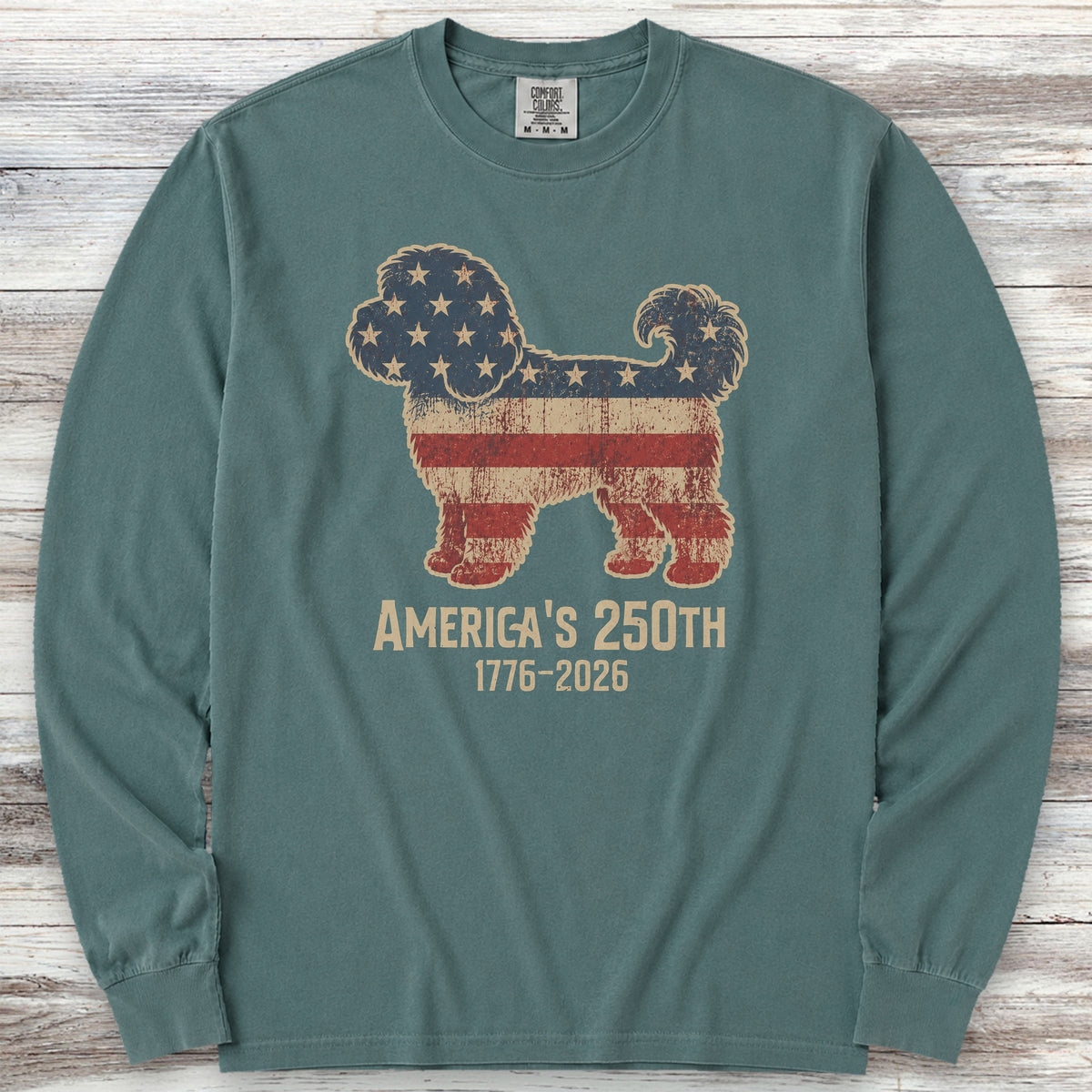 Cavapoo 250 Long Sleeve Tee - Blue Spruce