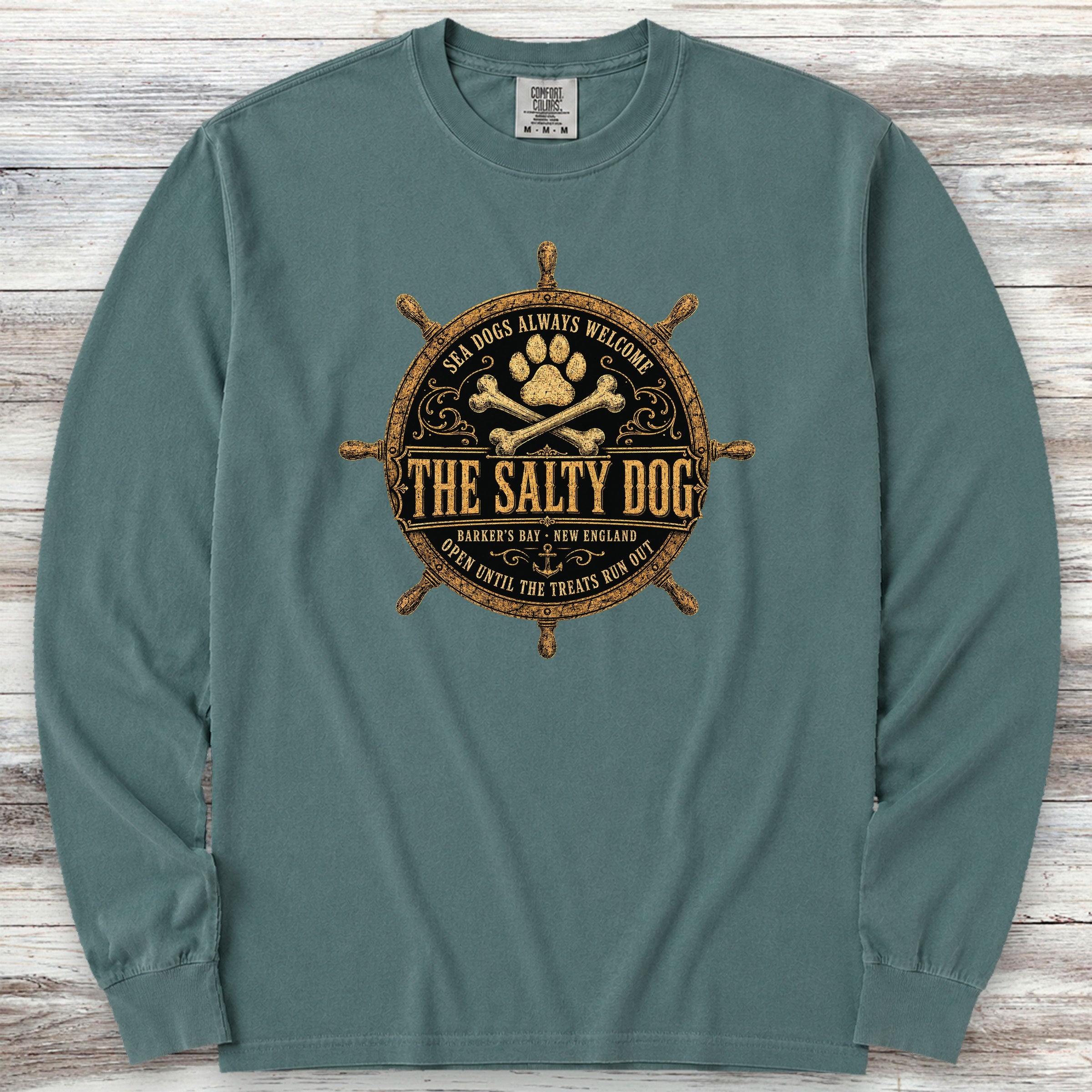 The Salty Dog Long Sleeve Tee - Blue Spruce