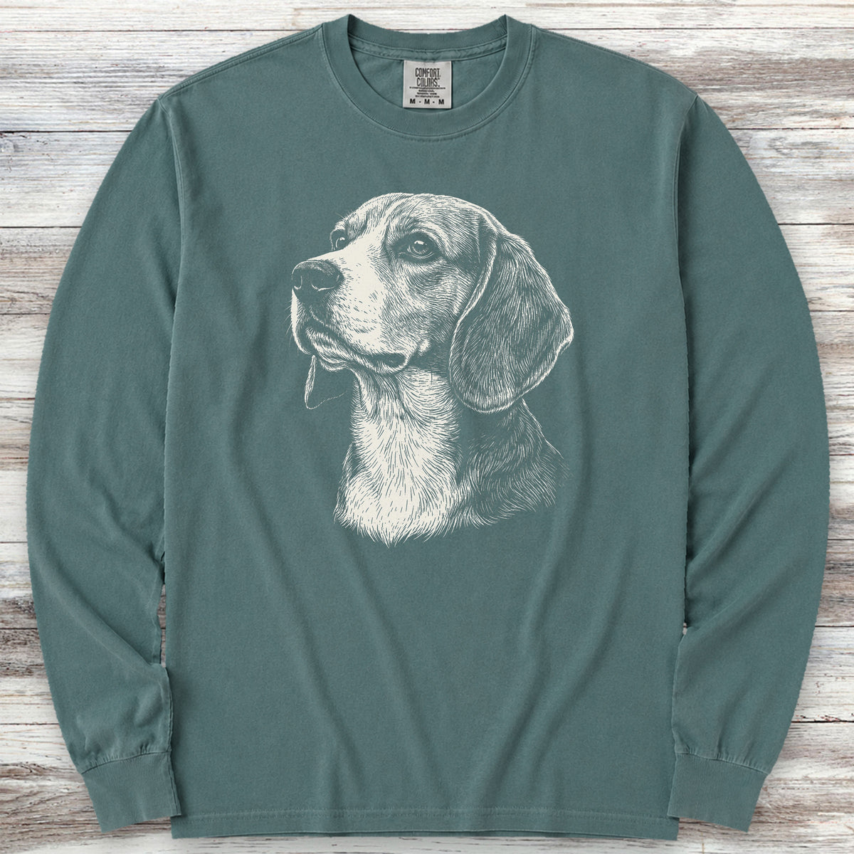 Beagle Loyalty Long Sleeve Tee - Blue Spruce