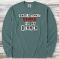 Bernese Mountain Dog Crimes Long Sleeve Tee - Blue Spruce