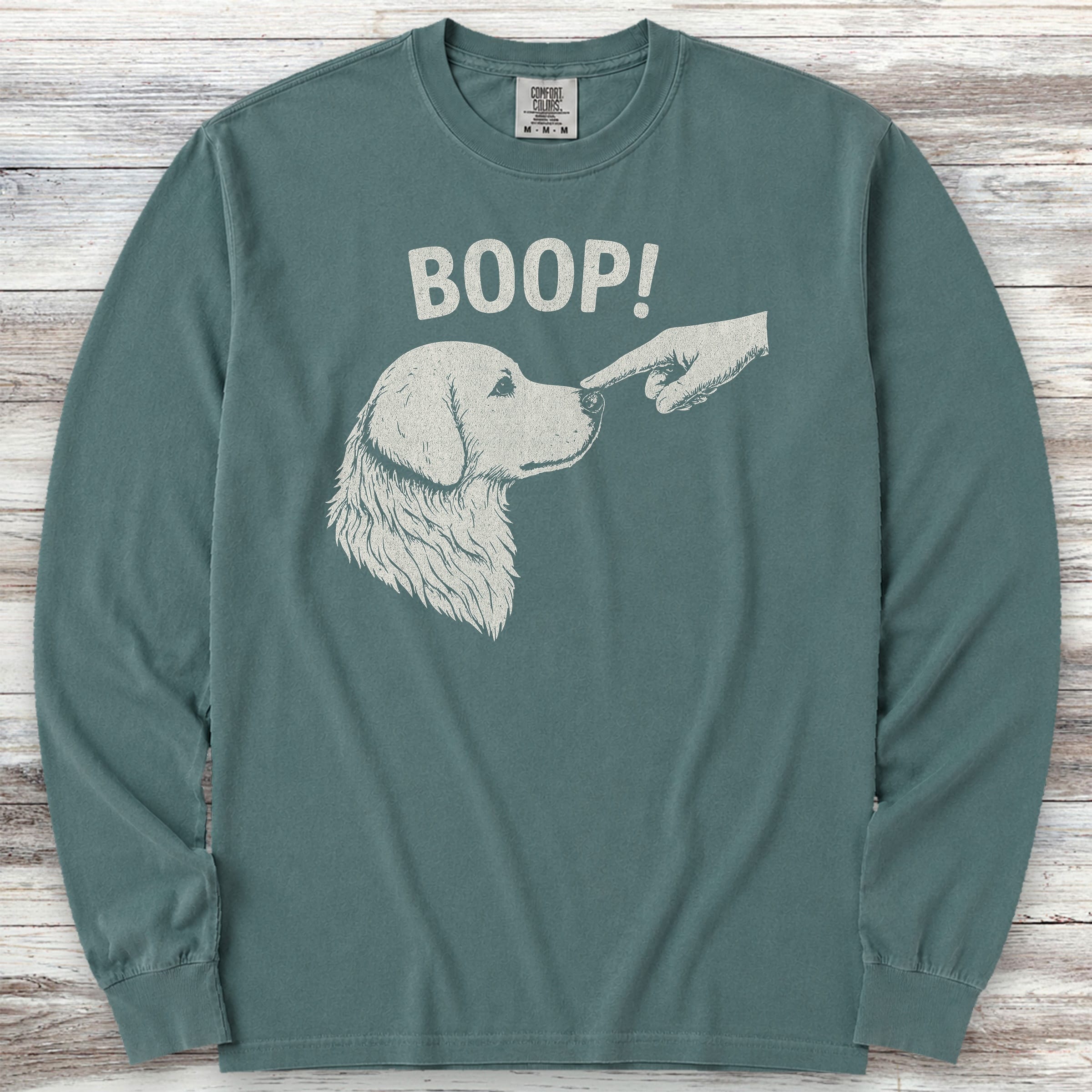 BOOP! Long Sleeve Tee - Blue Spruce