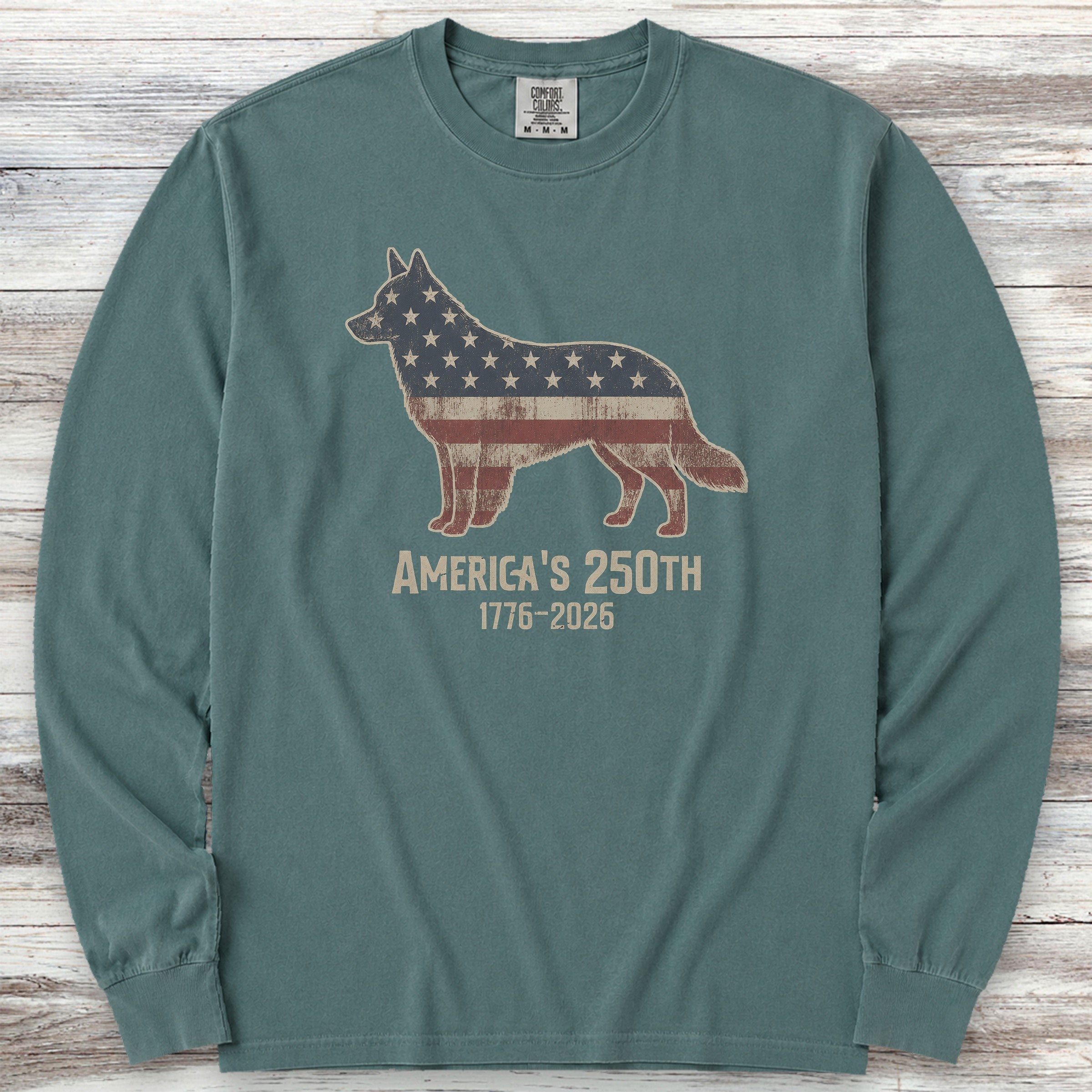 Australian Cattle Dog 250 Long Sleeve Tee - Blue Spruce