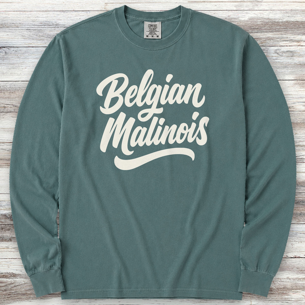 Belgian Malinois Team Long Sleeve Tee - Blue Spruce